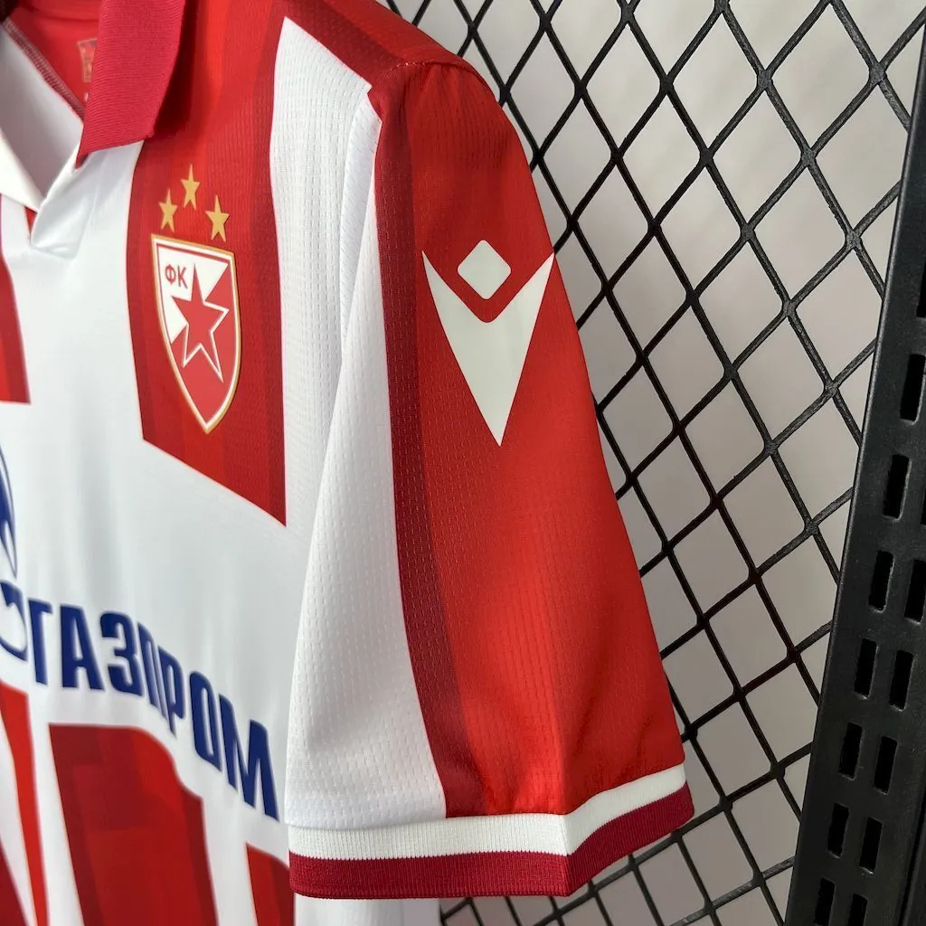 25-26 Red Star Belgrade Home Shirt Football Apparels AAAAJersey Supply Yupoo 6