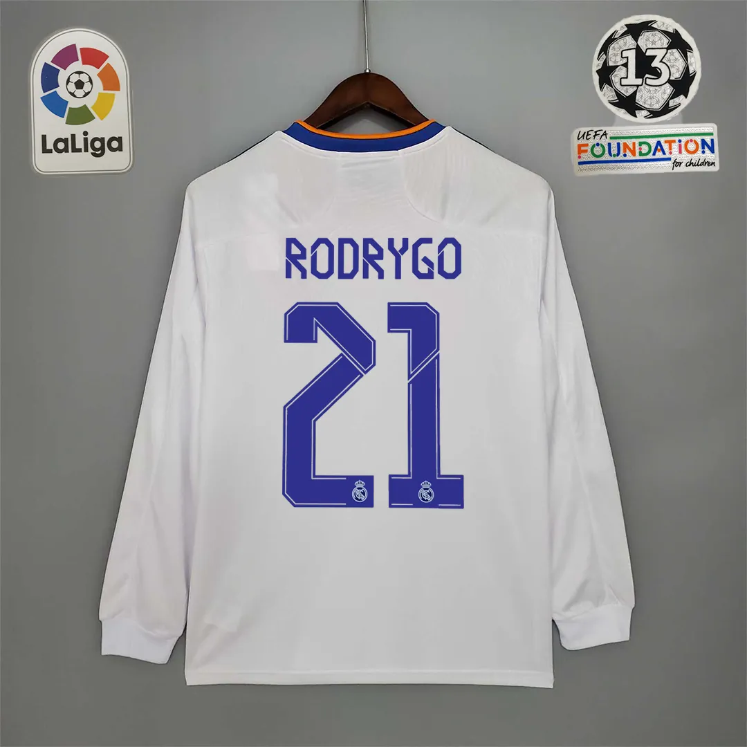 21-22 Real Madrid home long sleeve 14