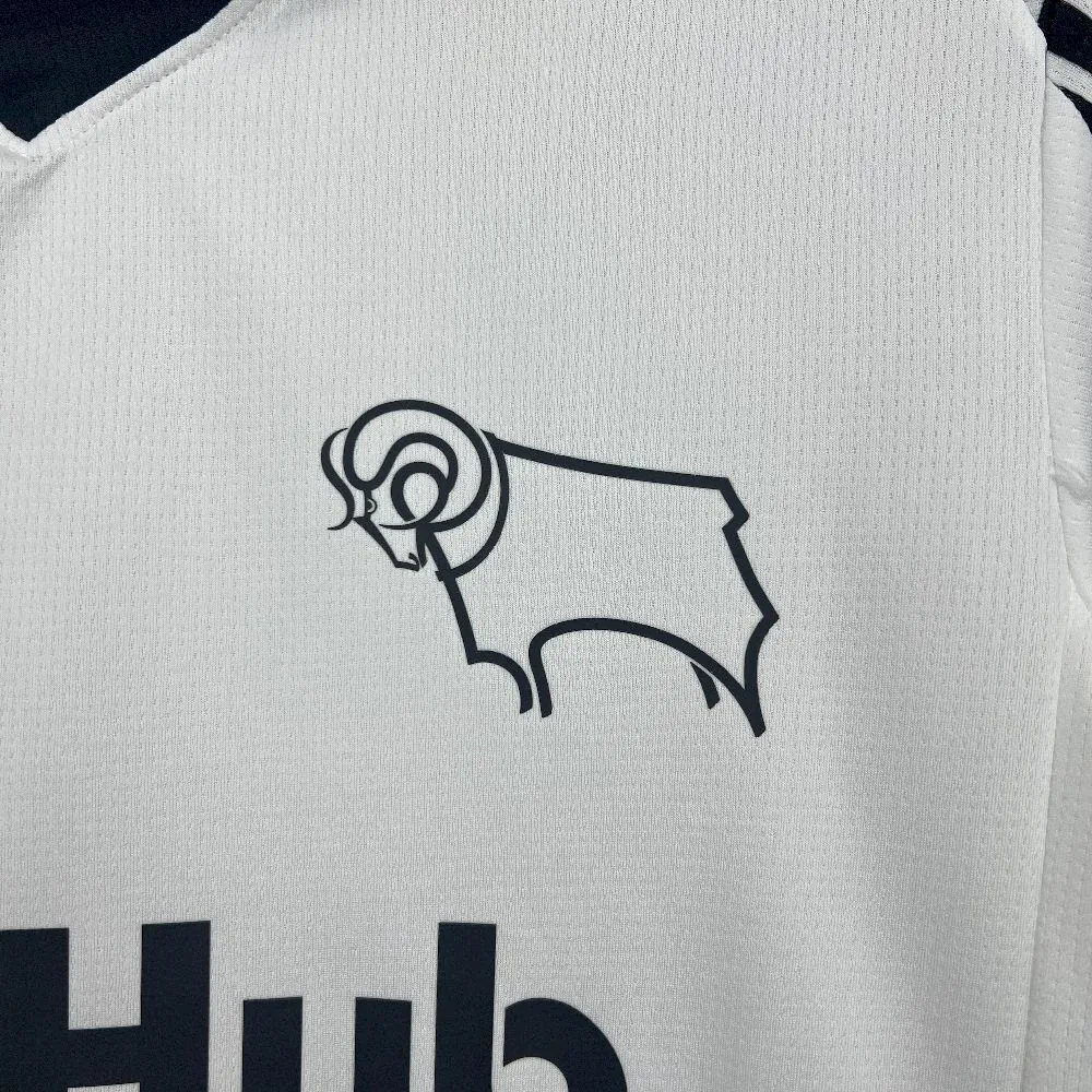 25-26 Derby County Home Kit Sport Football T-Shirt AAAAJersey Supply Yupoo 2