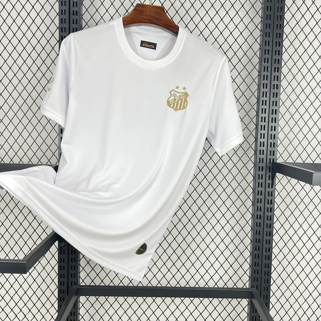 25-26 Santos White Special Edition T-Shirts AAAAJersey Dropship Yupoo 3
