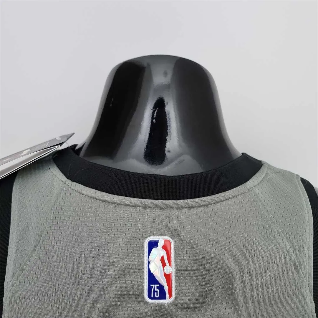 75th Anniversary Harden #13 Brooklyn Nets City Edition Gray NBA Jersey 5