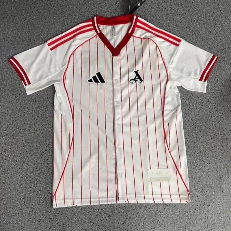 25-26 Arsenal Baseball style Pre Match Casual Training Soccer shirt AAAAJersey Yupoo 4