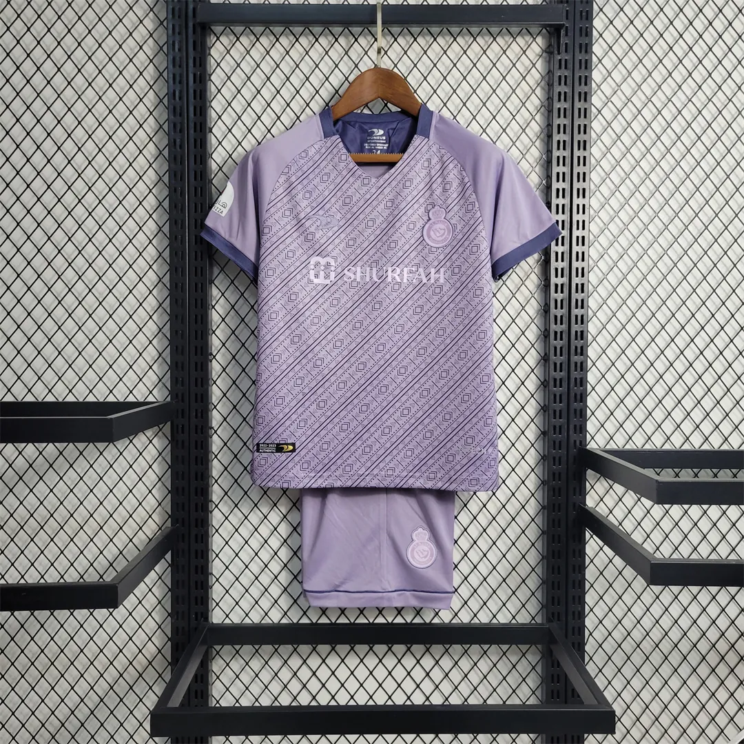 22-23 Saudi Al-Nassr third away kids kit 13