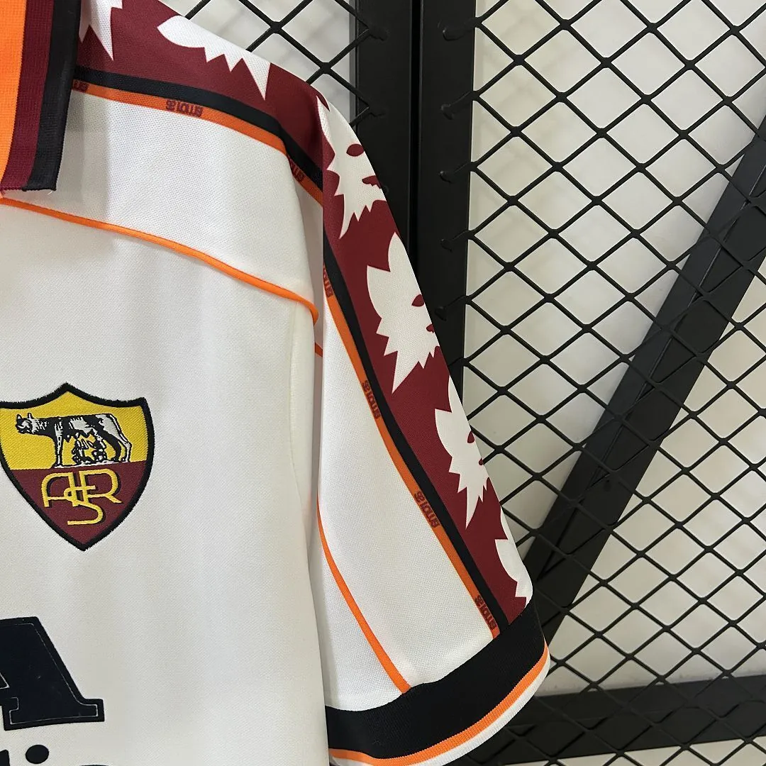 98-99 Roma Away Retro Kit Vintage Shirt AAAAJersey Dropship Yupoo 1