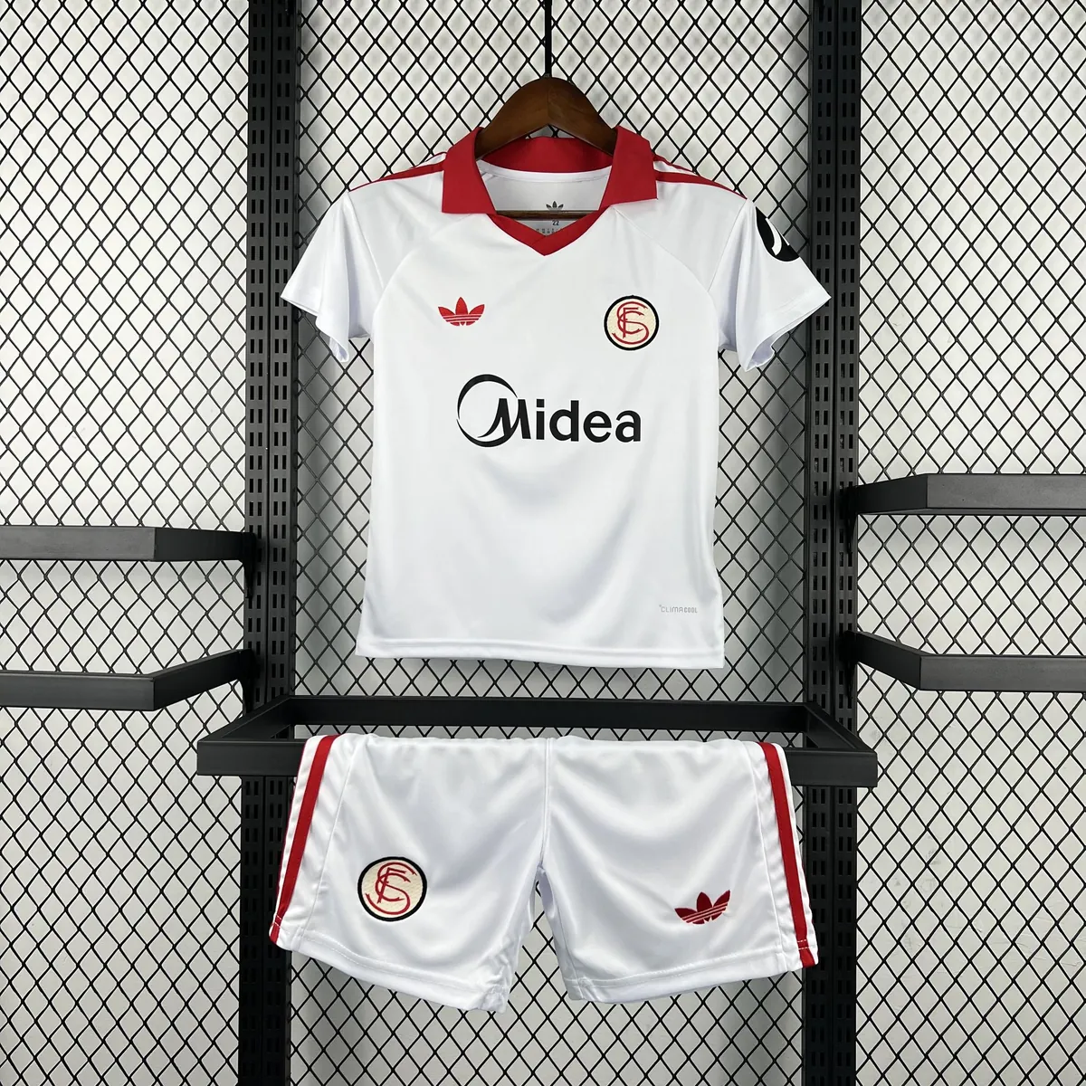 25-26 Sevilla FC Kids Vintage Kit Football Youth Suits AAAAJersey Supplier Yupoo 6 2