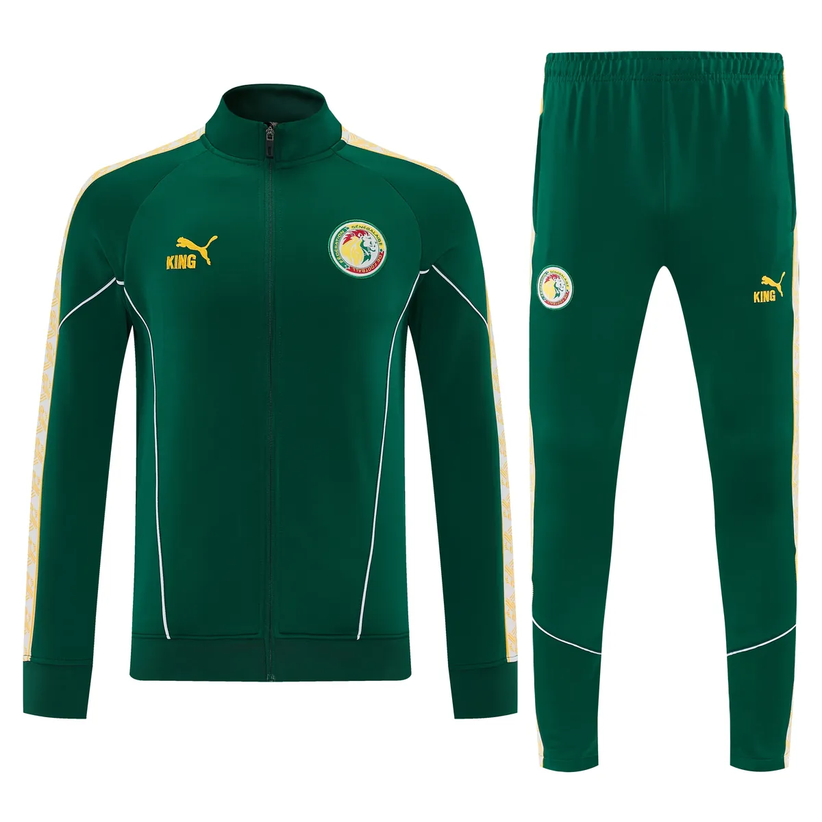 2026 Senegal Mens Green Kit Full Zipper Jacket Football Tracksuit Yupoo 4 4