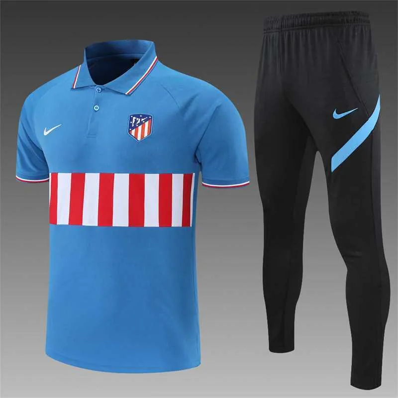 Atletico Madrid Polo sky blue with red and white 21