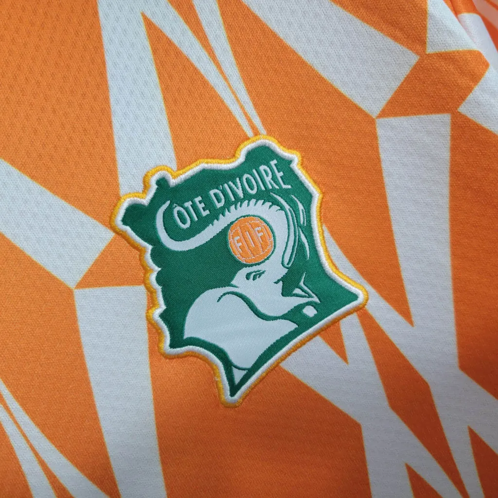 2023 Ivory Coast Training Kit Orange Shirts Cheap Soccer Jerseys 5