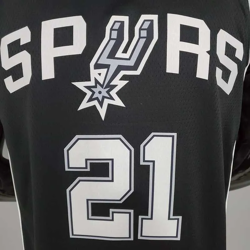 DUNCAN#21 Spurs Black 5