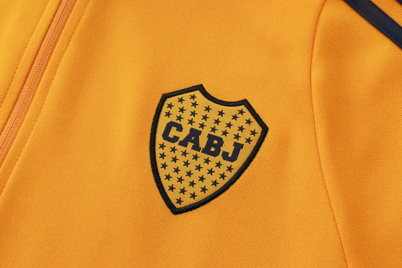 24-25 Boca Yellow Football Tracksuit Long Jacket Suits 3