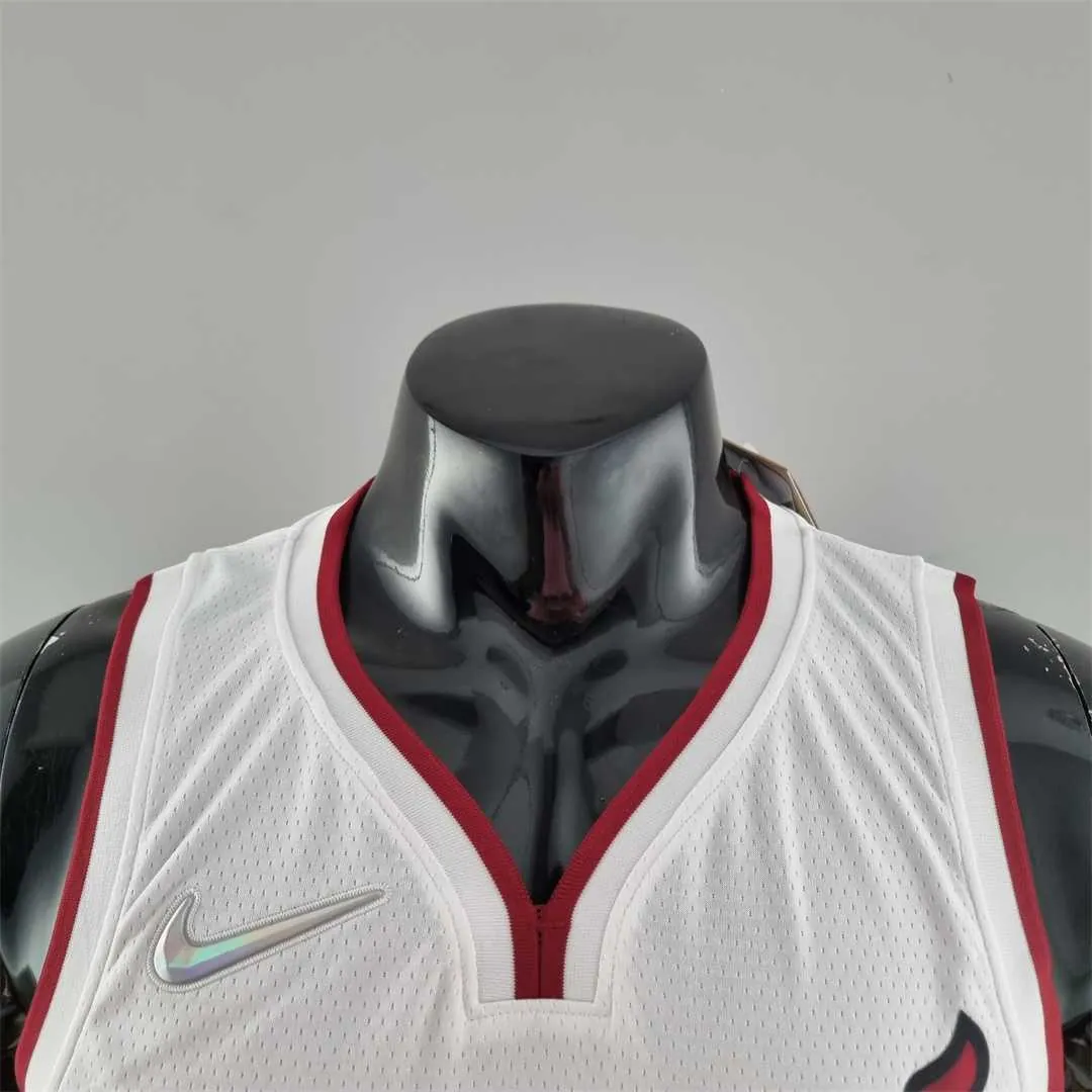 75th Anniversary Miami Heat OLADIPO#4 White NBA Jersey 5