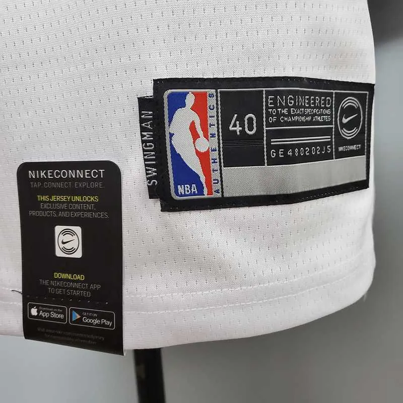 New James #23 Lakers Round neck white 4