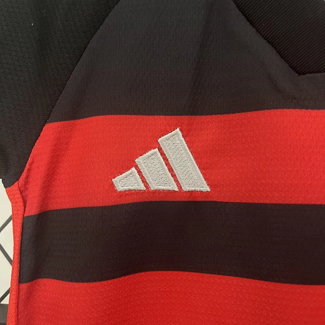 24-25 Flamengo Home Kid Kits Children Sets Football AAAAJersey Yupoo 8