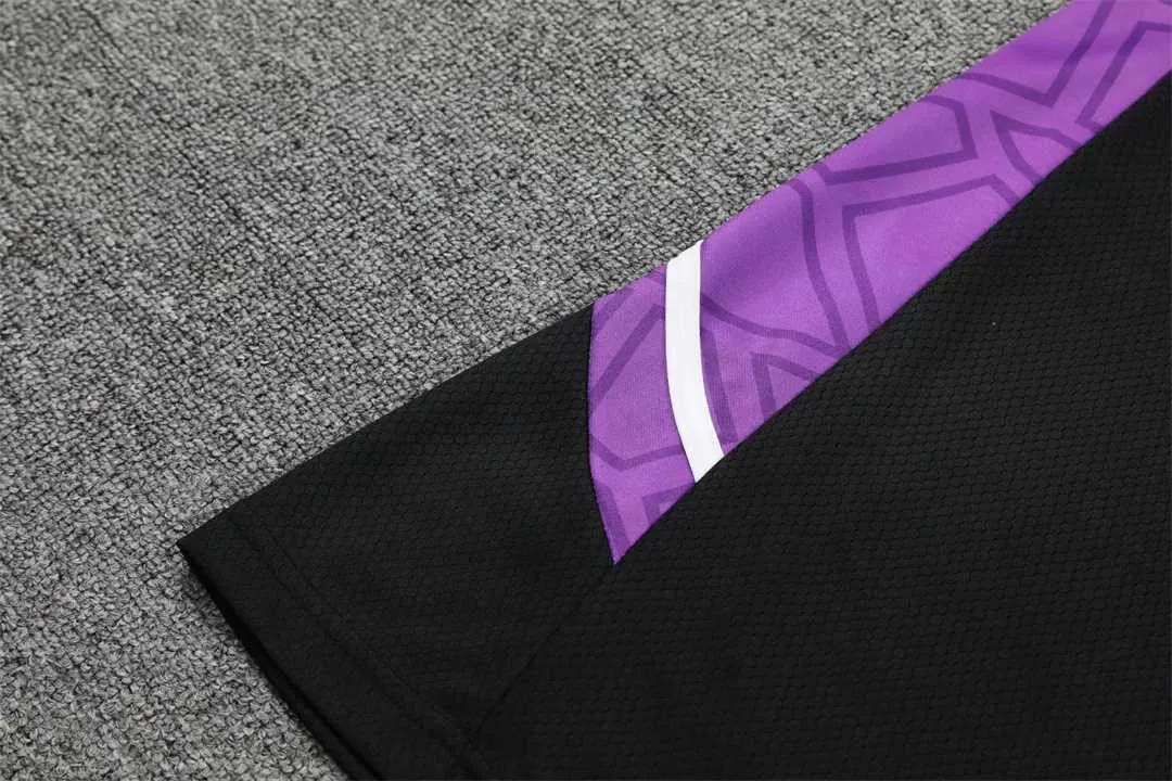 22-23 Real Madrid vest training suit kit black 4