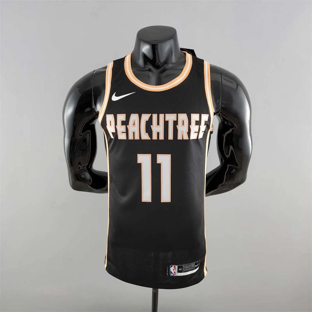 Atlanta Hawks Young #11 Limited Black NBA Jersey 10