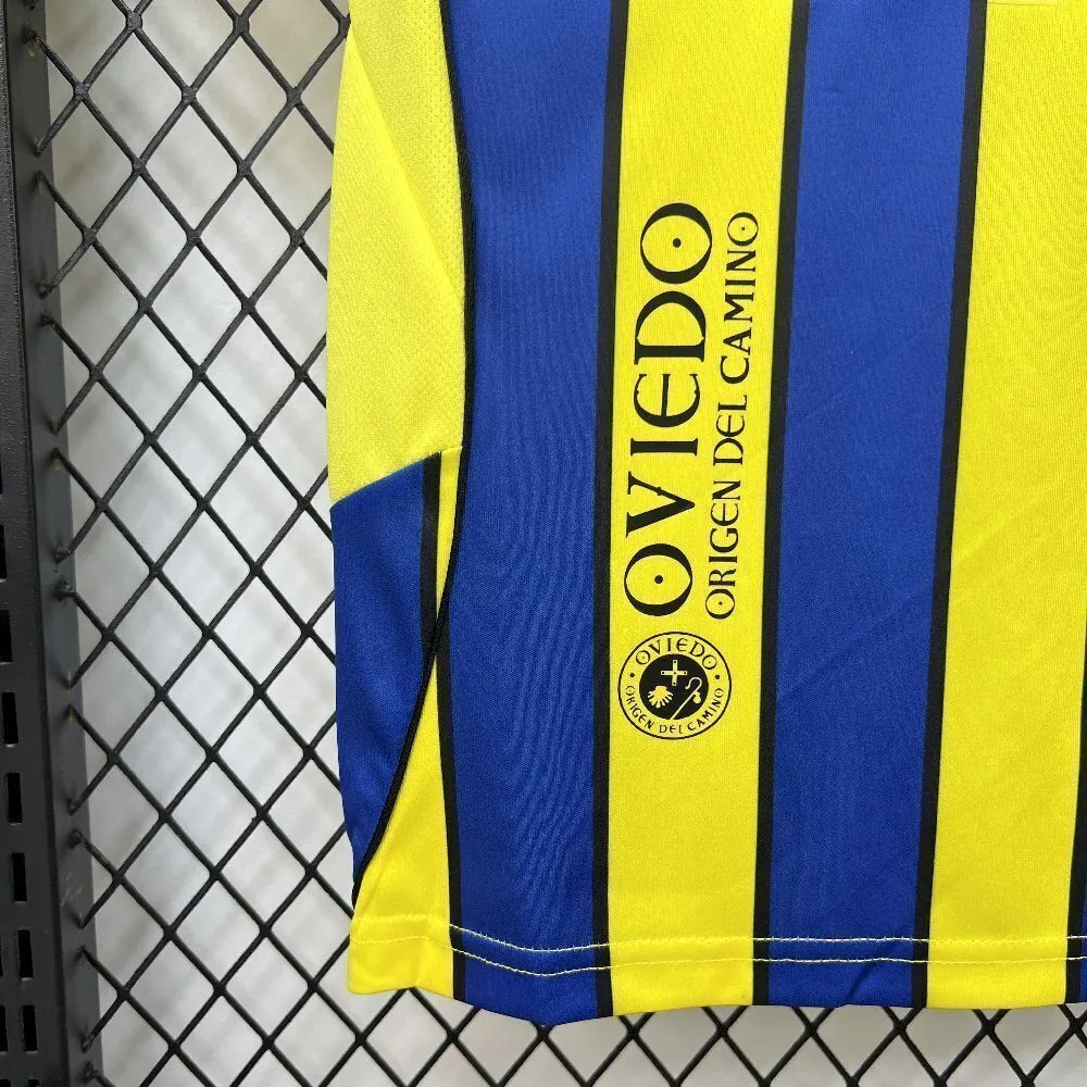 25-26 Real Oviedo Away Kids Kit Soccer T-Shirt AAAAJersey Supply Yupoo 6