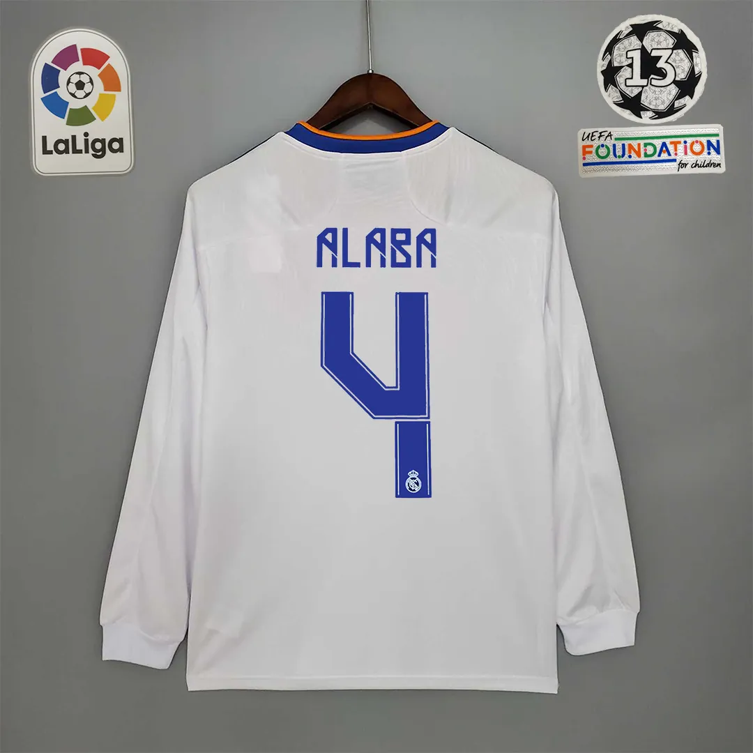 21-22 Real Madrid home long sleeve 3