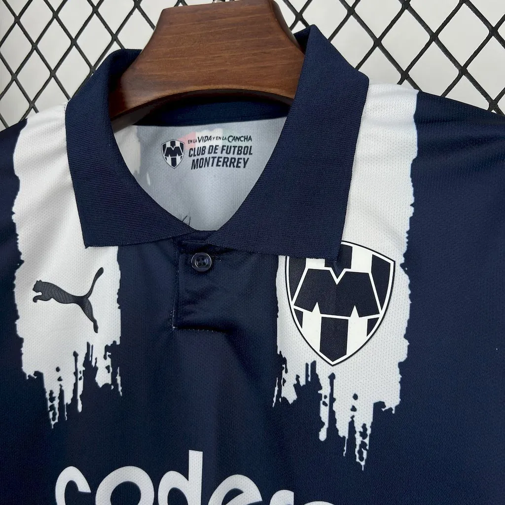 25-26 Monterrey Home Kid Kits Youth Apparels Soccer AAAAJersey Yupoo 5