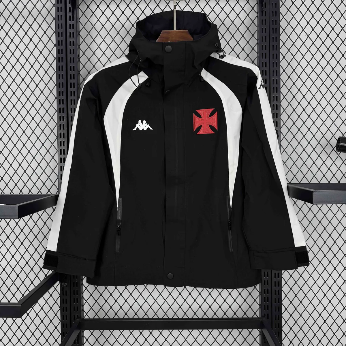 24-25 Vasco Da Gama Black Windbreaker Jacket AAAAJersey Dropship Yupoo 6
