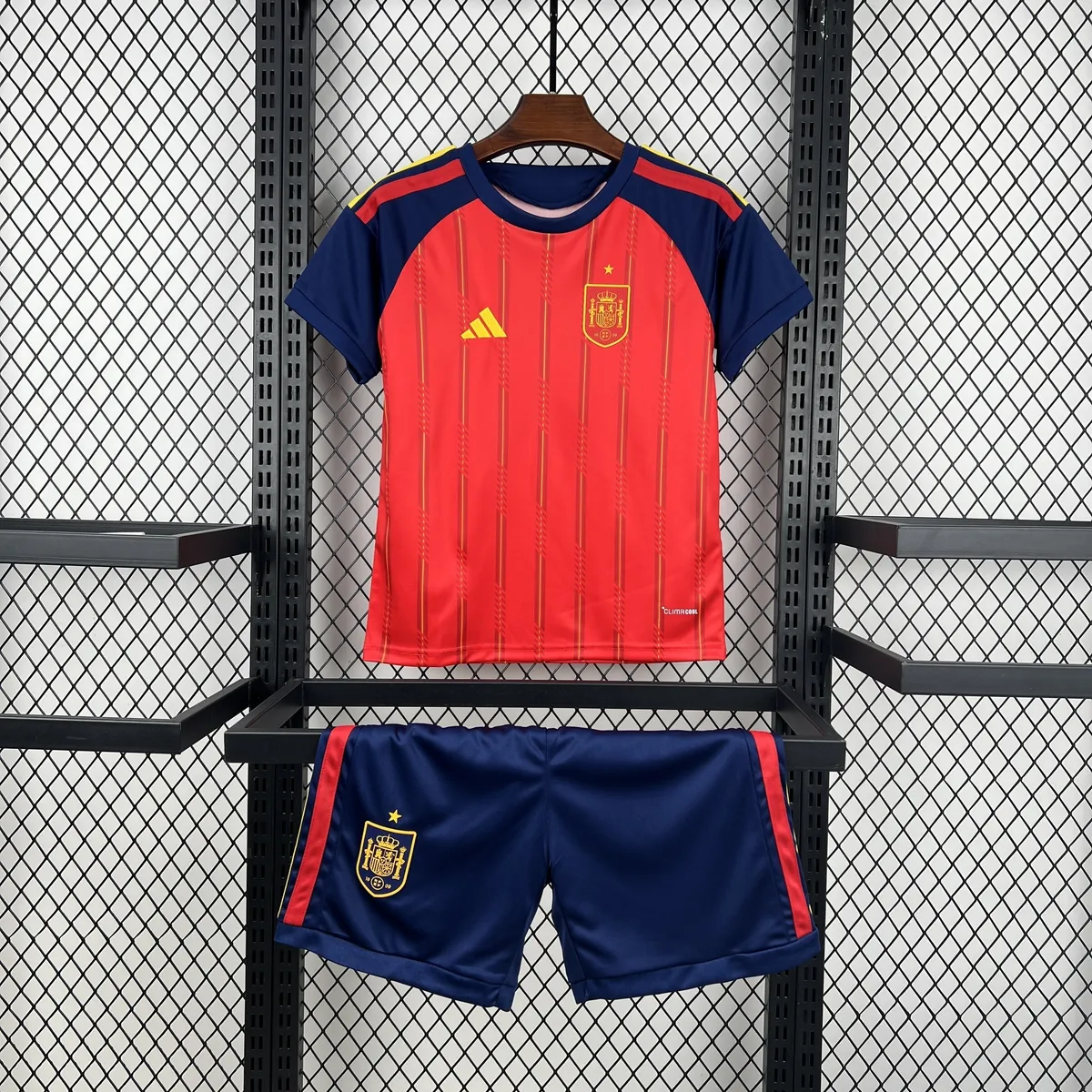 2026 World Cup Spain Home Kid Kits Children Sets Football AAAAJersey Yupoo 8