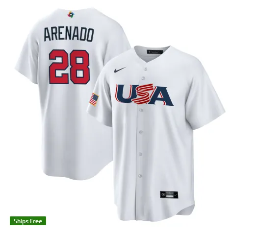 USA 2023 World Cup Baseball Jerseys 45