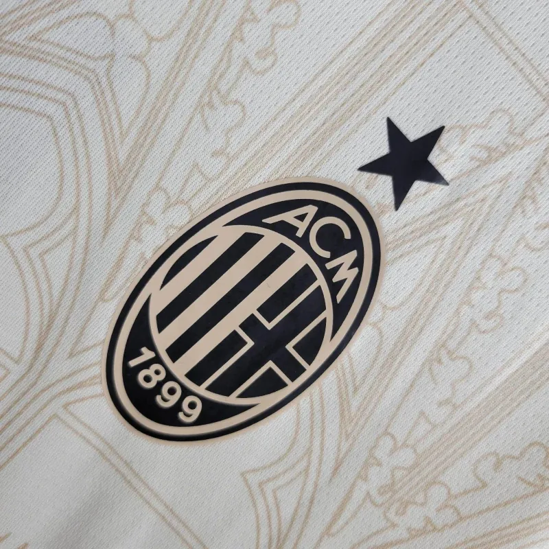 23-24 AC Milan Fouth Kit Beige Shirt Jerseys World Yupoo 1