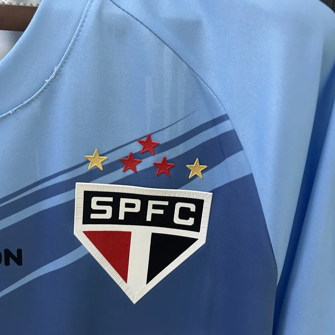 25-26 Sao Paulo Goalkeeper Blue Shirt Soccer Uniform AAAAJersey Dropship Yupoo 5