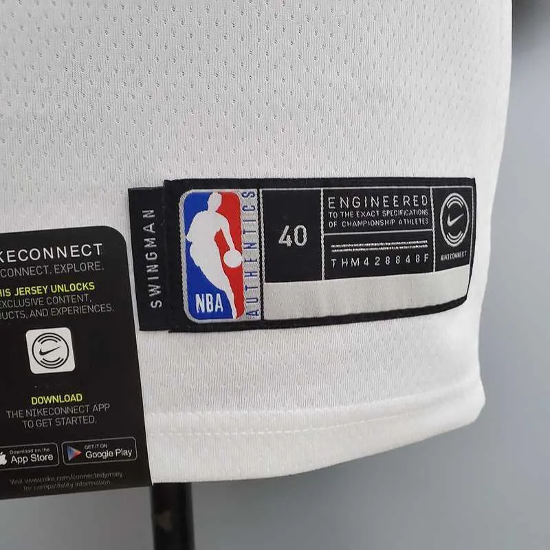 Retro version CURRY#30 Golden State Warriors white 7