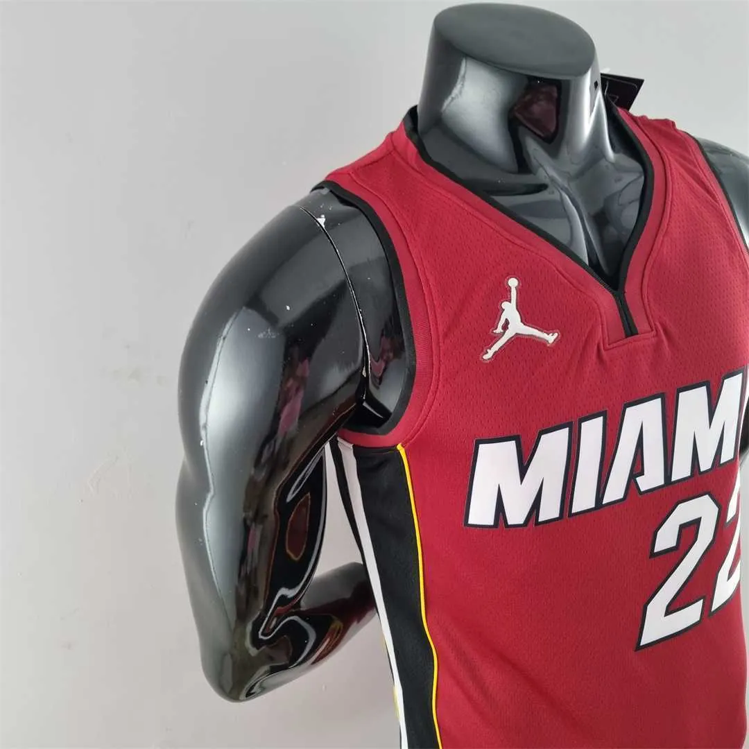 75th Anniversary Miami Heat Jordan BUTLER#22 Burgundy NBA Jersey 7