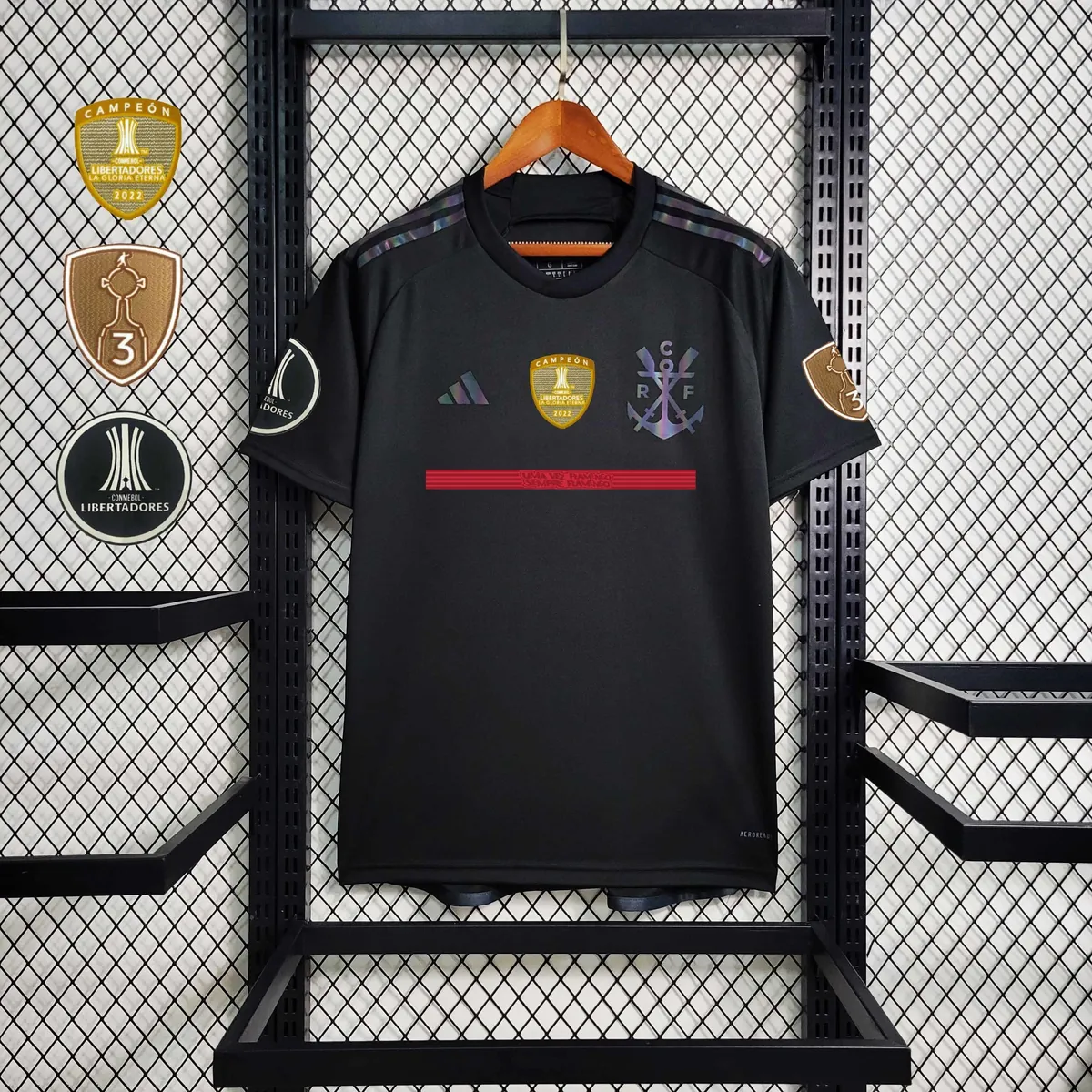23-24 All sponsor+patch Flamengo Black Soccer Jerseys 2