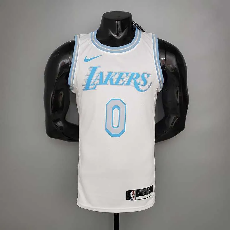 New Lakers KUZMA #0 Crew Neck Retro Limited Edition White 9