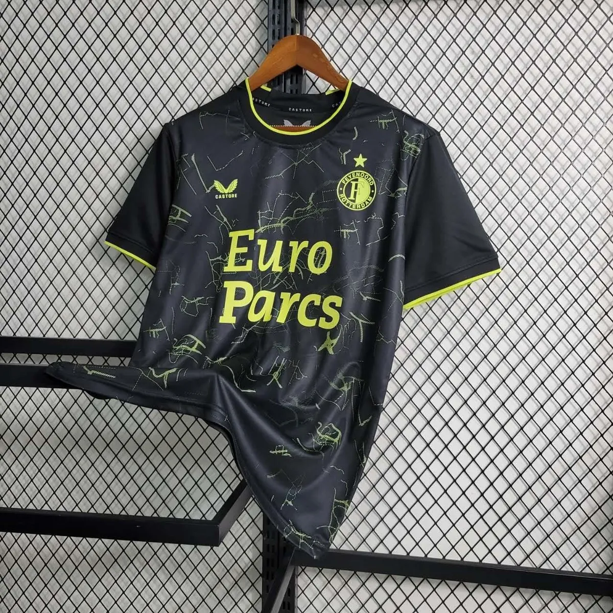 23-24 Feyenoord Black S-XXL Cheap Soccer Jerseys 3