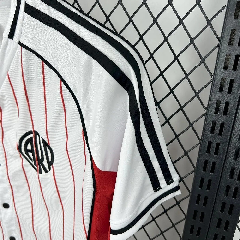 25-26 River Plate Baseball Uniform Football Kit AAAAJersey Supply Factory Yupoo 5