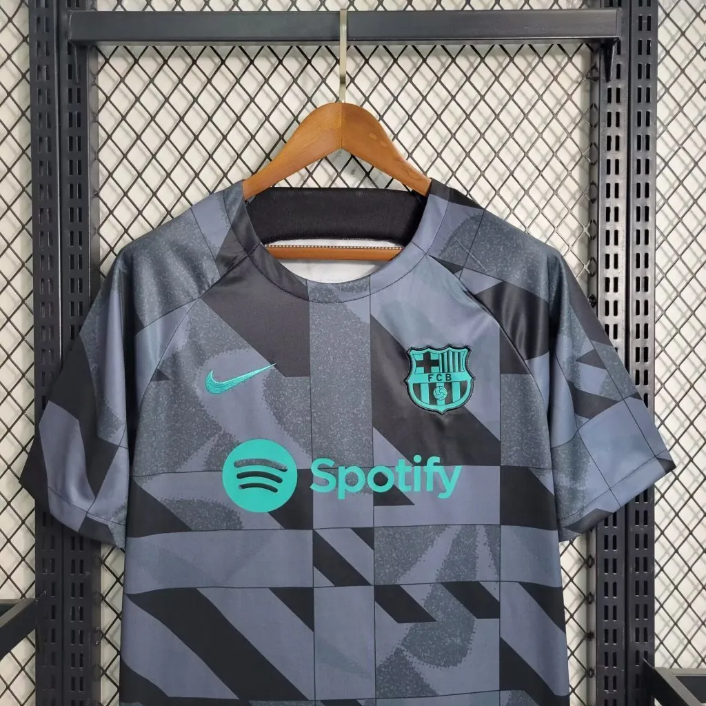 23-24 Barcelona training Black S-XXL Cheap Soccer Jerseys 4