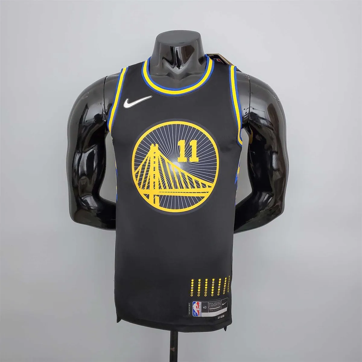 2022 75th Anniversary Thompson #11 Warriors City Edition Black 9