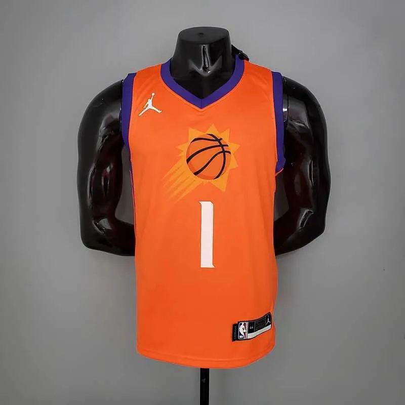 2021 BOOKER#1 Suns Jordan Theme Orange 8