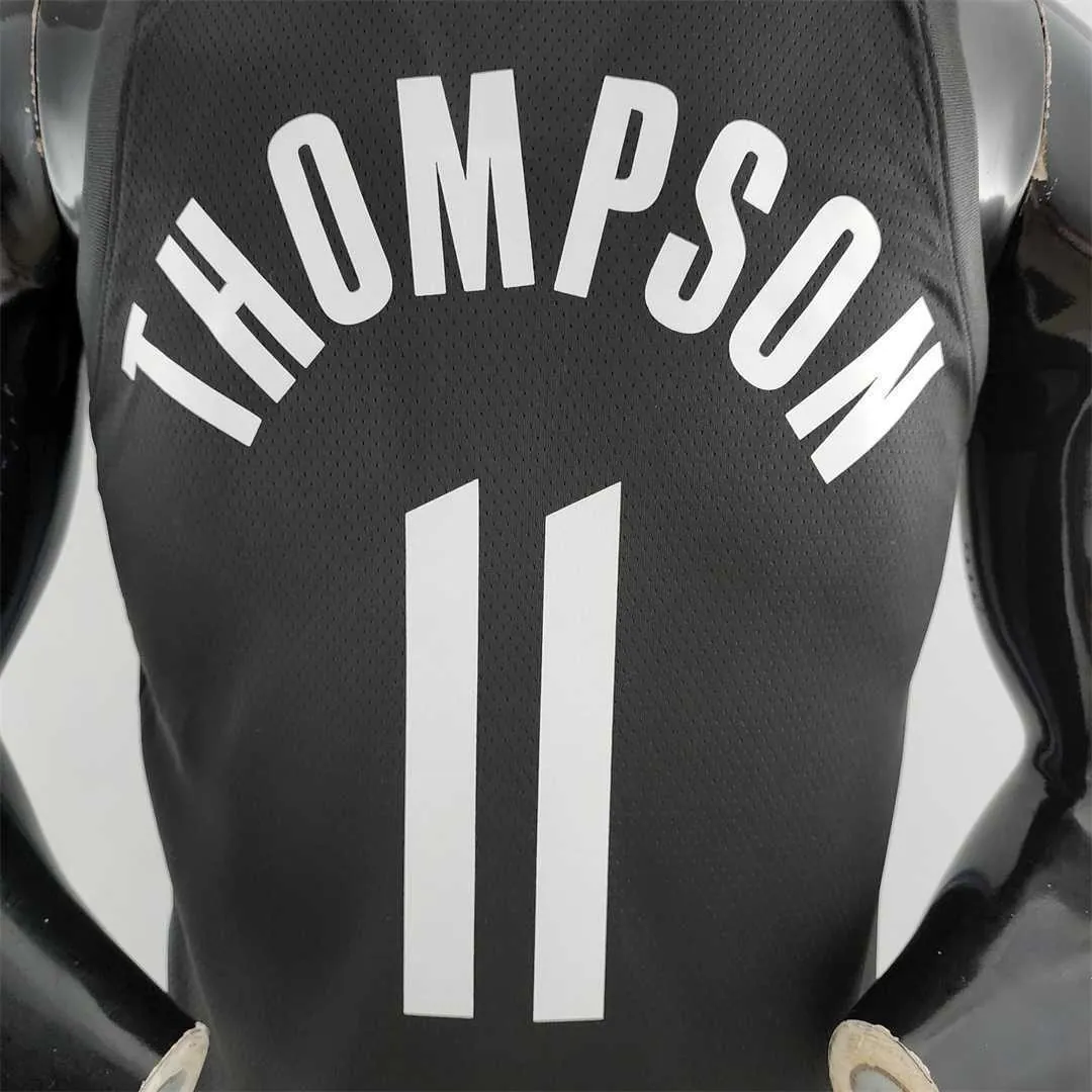 2020 THOMPSON #11 Warriors City Edition Black &amp; Grey NBA Jersey 4