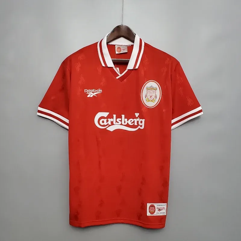 96-97 Retro Liverpool Soccer Jersey Home S-2XL 4