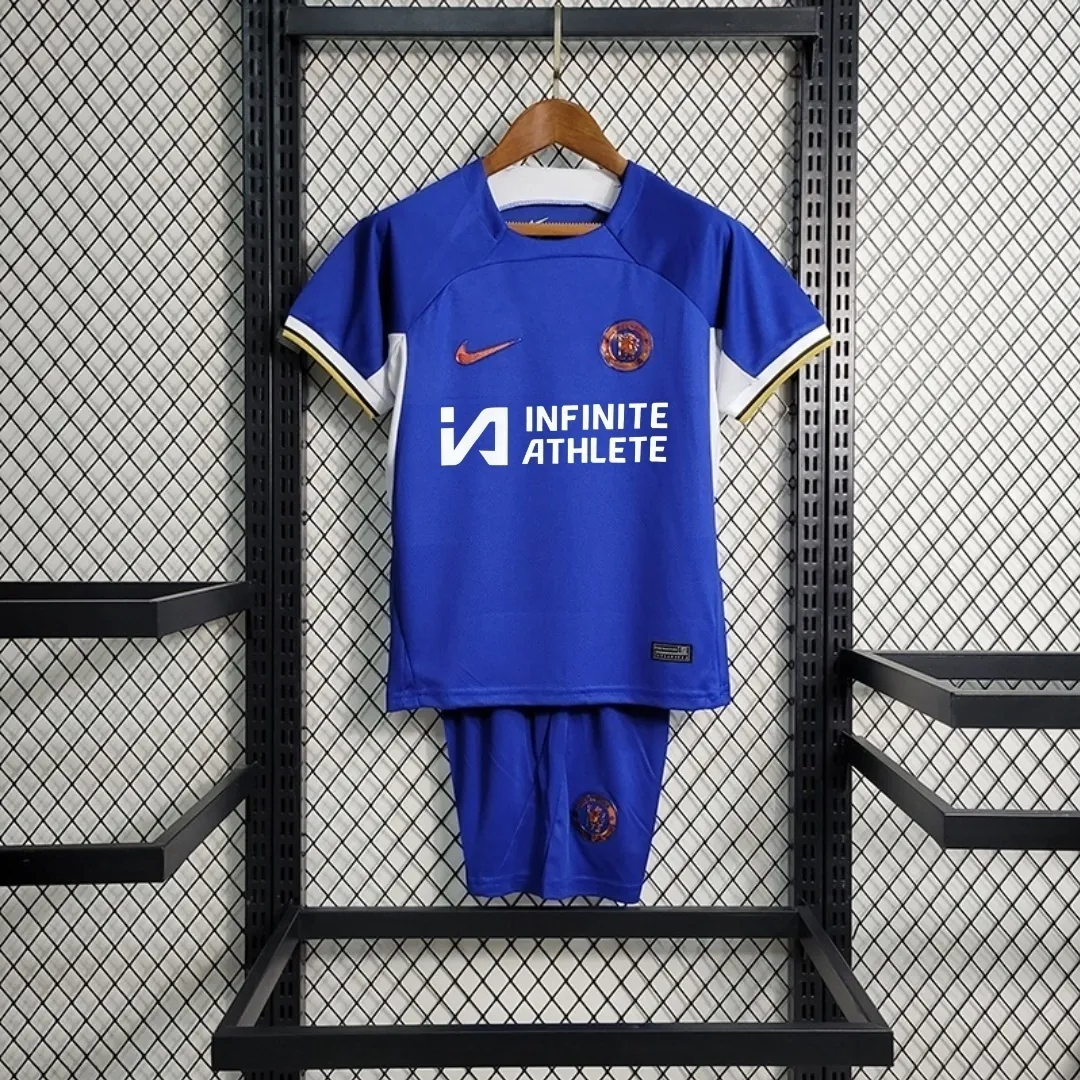 23-24 Chelsea home kids size 16-28 Soccer Jerseys 7