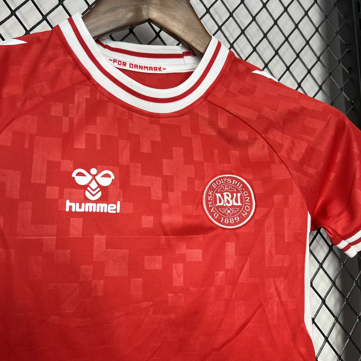 2024 Denmark Home Kid Kits UEFA Euro Youth Apparels AAAAJersey Supplier Yupoo 2