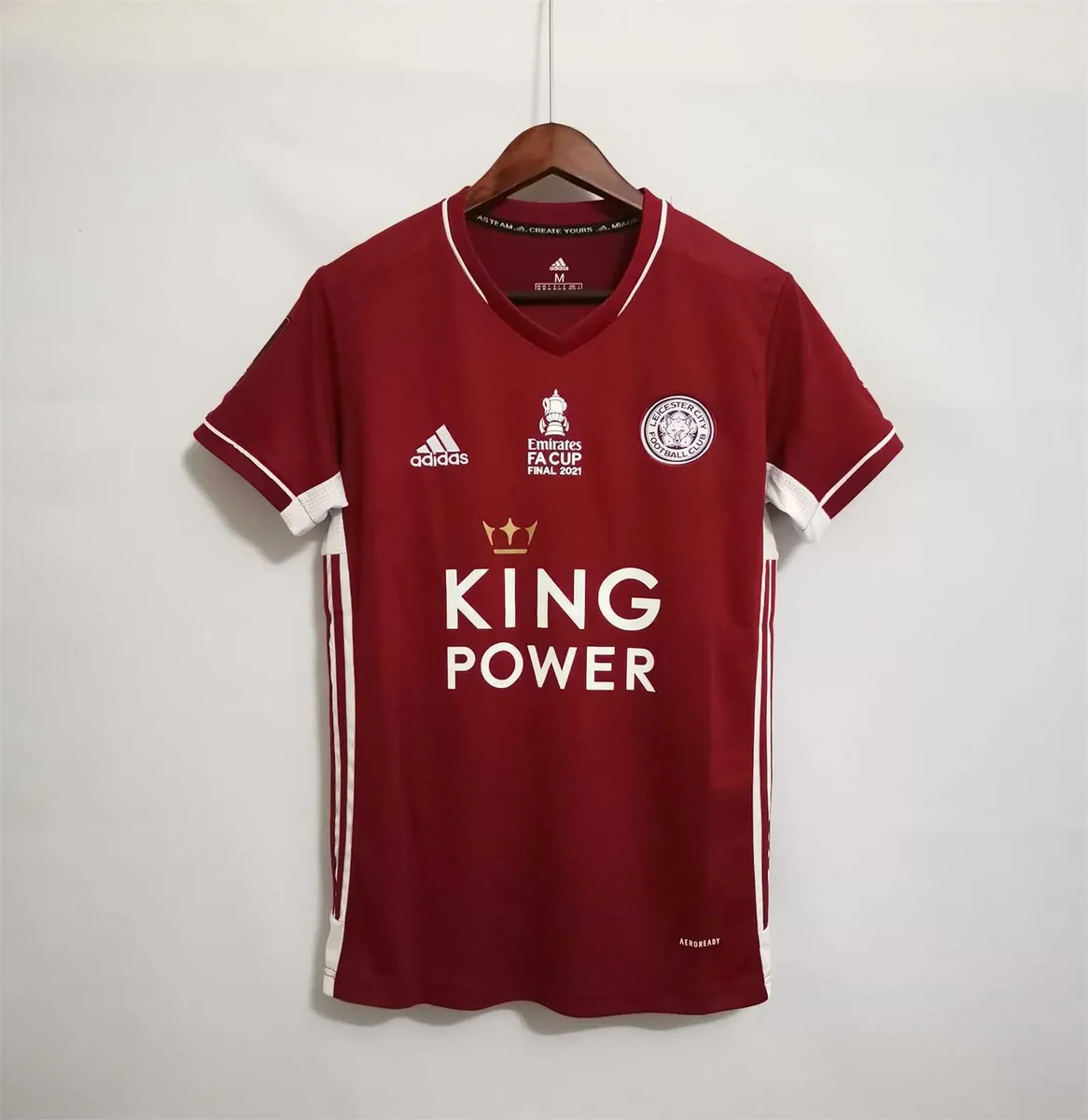 20-21 Leicester City third away with FA cup sponsers 16