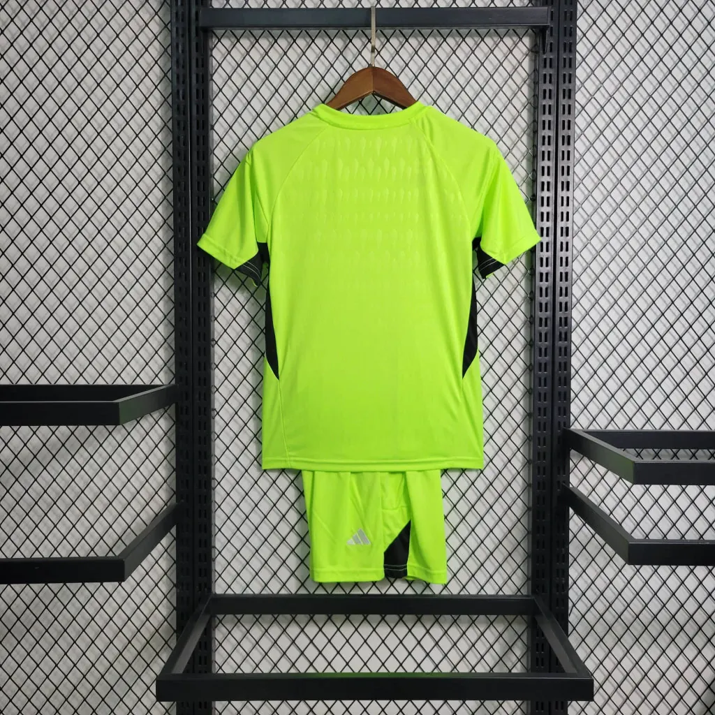 23-24 Real Madrid Kids Green Goalkeeper Kits Soccer Jerseys Yupoo 3