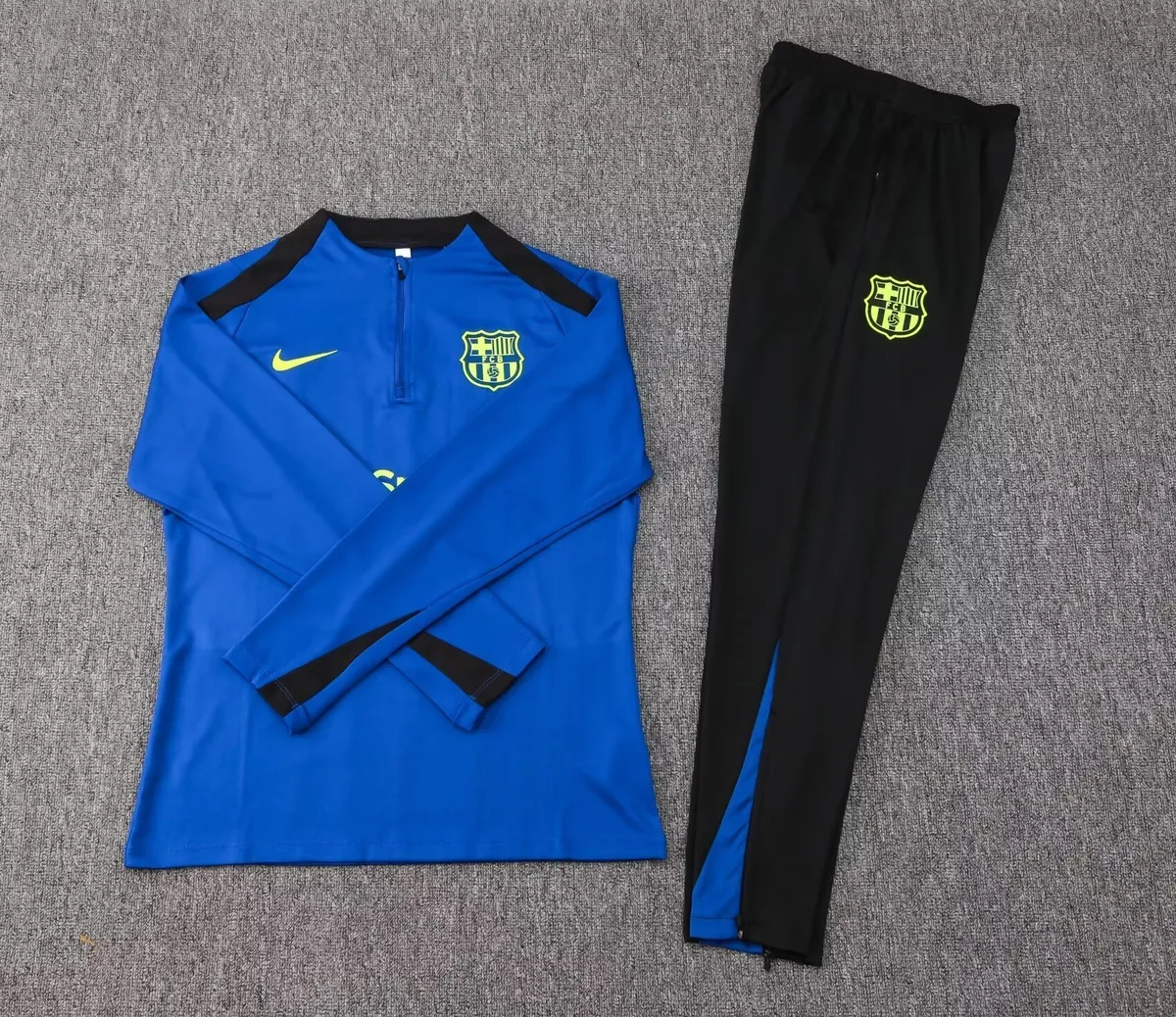 24-25 Barcelona Long Sleeve Training Suit Football Shirts 1