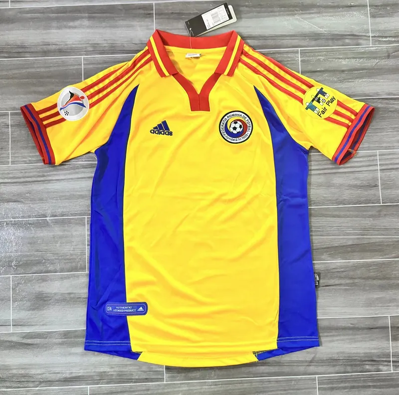 2000 Romania Home Retro Kit Vintage Shirt Soccer AAAAJersey Yupoo-1 9