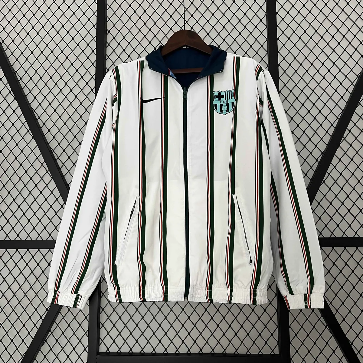 23-24 Barcelona Reversible Windbreaker Double-Sides Jacket Soccer Jerseys For Sale 7