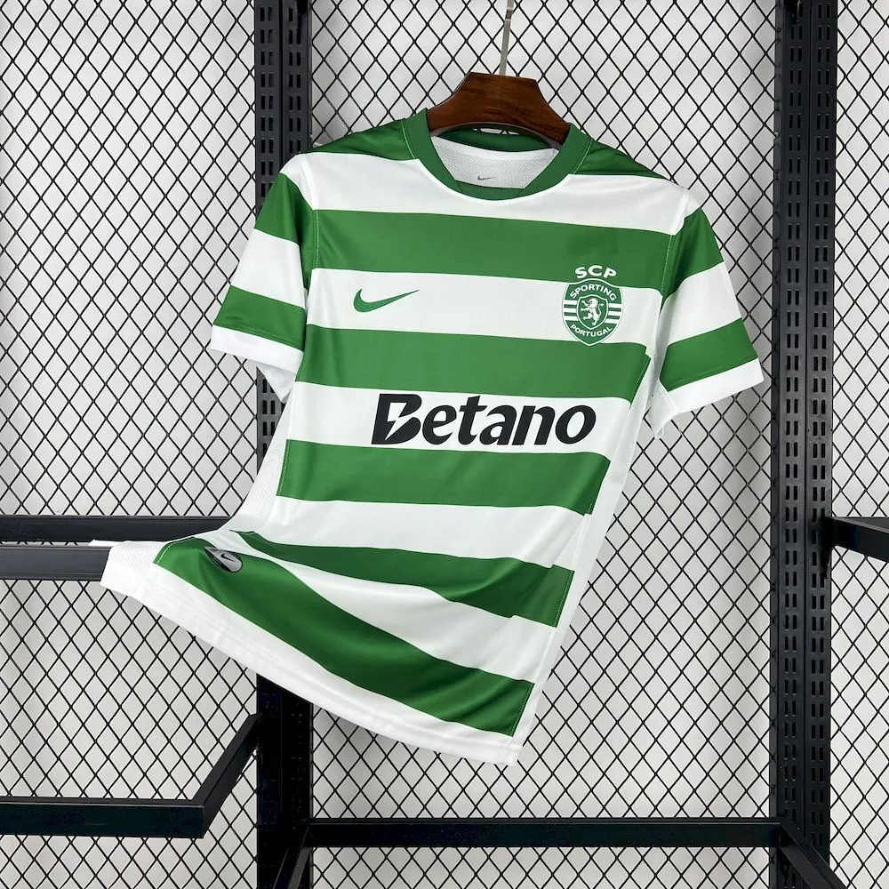25-26 Sporting Lisbon Home Kit Football T-Shirt Soccer AAAAJersey Yupoo 6