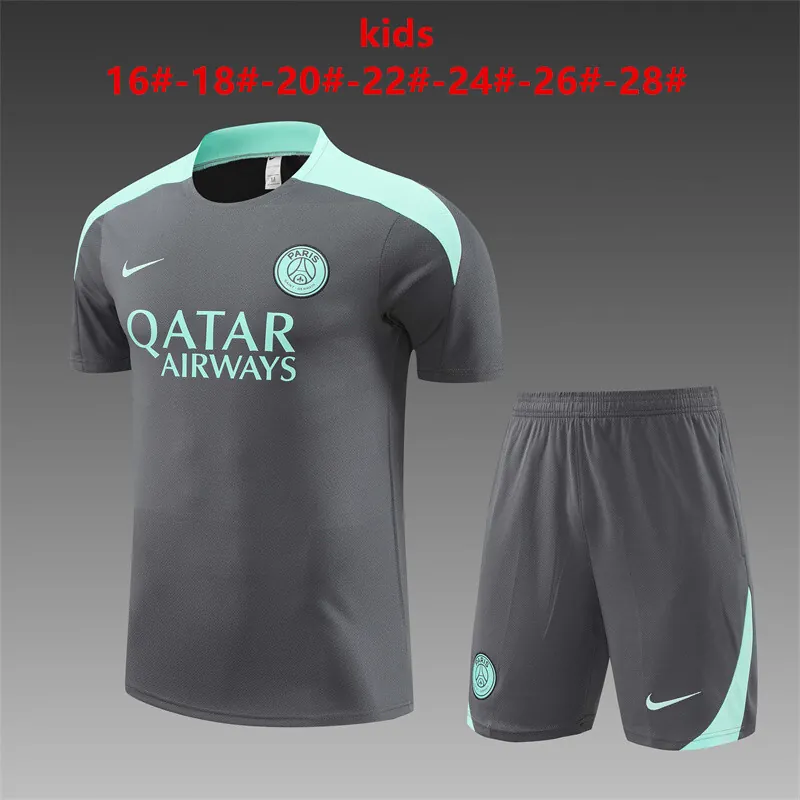 24-25 PSG Kids Training Soccer Jerseys Football Shirts 1