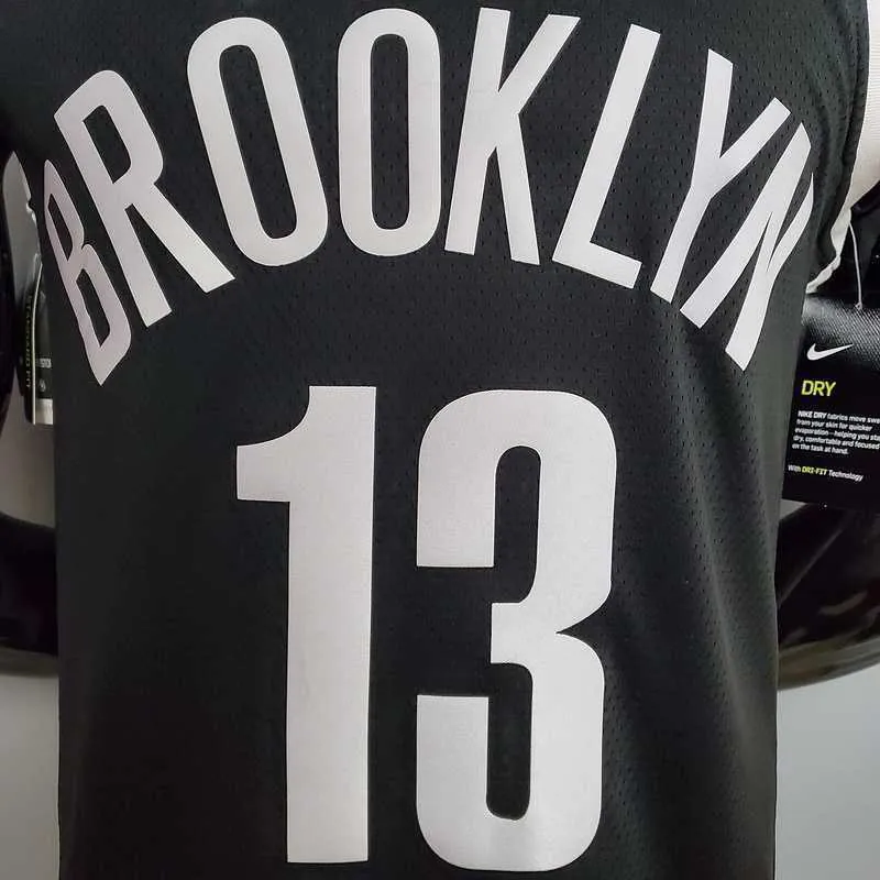Brooklyn Nets Harden #13 Black 3