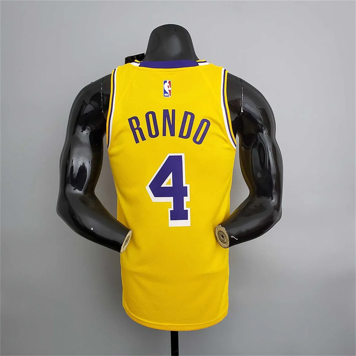 Lakers Rondo#4 Crew Neck Yellow 1