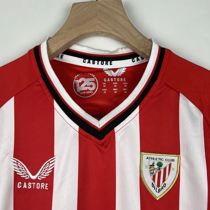 23-24 Kids Athletic Bilbao Home size 16-28 Soccer Jerseys 3